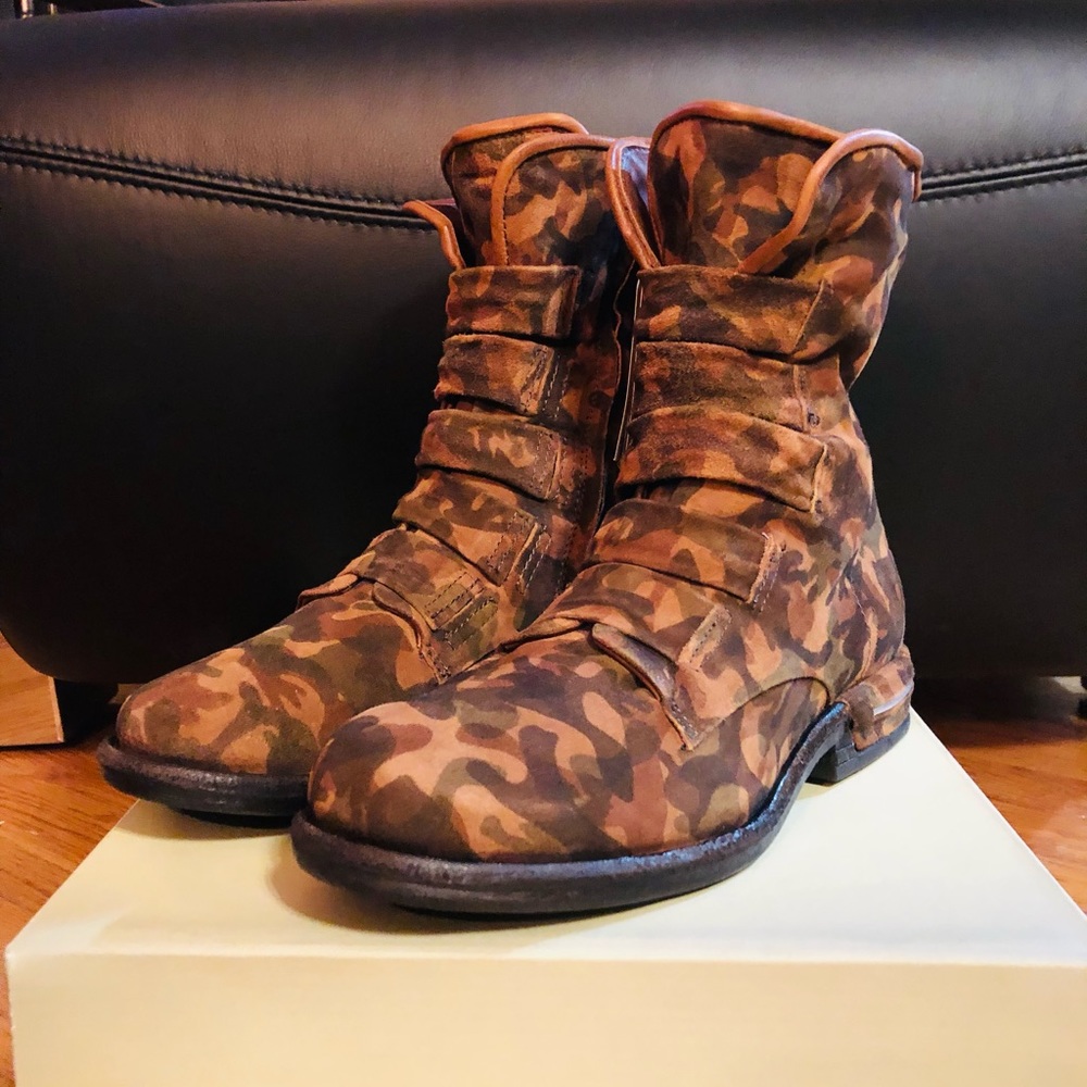 NEW $384 A.S.98 Leather Boots EU38